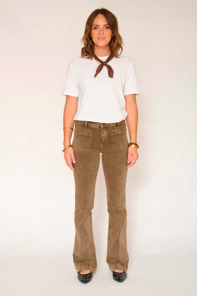 PANTALÓN THE DIANA PACIFIC DRILL COLOR CAMEL